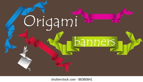 Origami banners