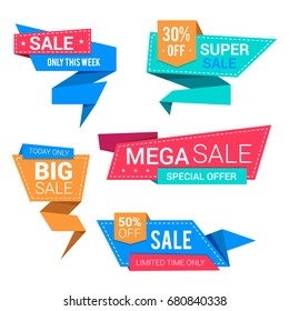 Origami big sale banners. 