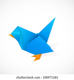 Origami bird