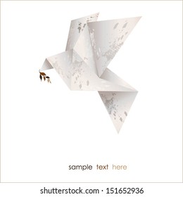 Origami bird
