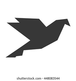 origami bird icon