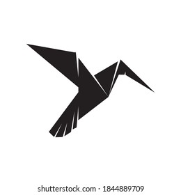 Plantilla vectorial de diseño de logotipo de aves de origen