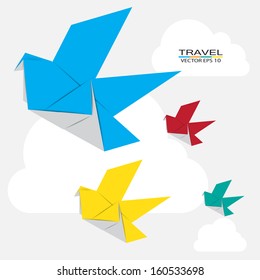 Origami birds