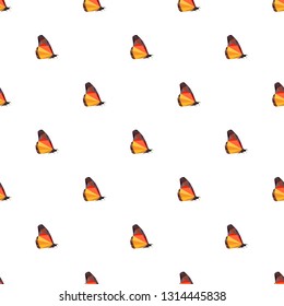 Origami butterflies.  Vector seamless background. Modern polygonal  design. Flat design pattern 