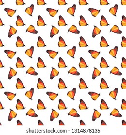 Origami butterflies.  Vector seamless background. Modern polygonal  design. Flat design pattern 