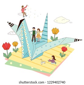 Origami with children