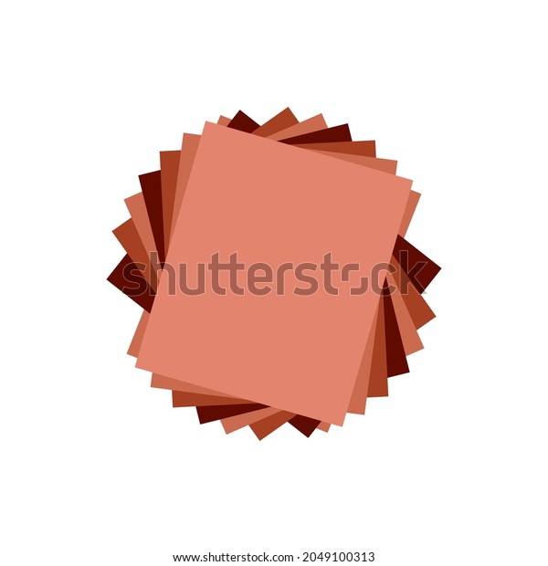 Origami Colorful Paper Stack Colored Paper Stock Vector (Royalty Free ...