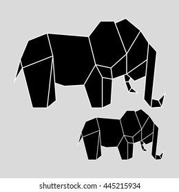Origami concept with icon design, vector illustration 10 eps graphic.