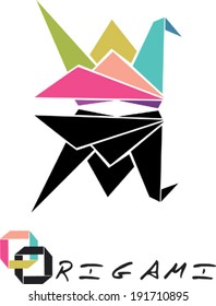 Origami crane- design element
