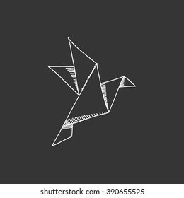 Origami Crane Illustration