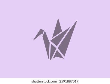 Origami Crane Logo – A delicate origami crane, symbolizing peace, hope, and Japanese tradition.