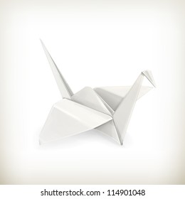 Origami Crane, Vector