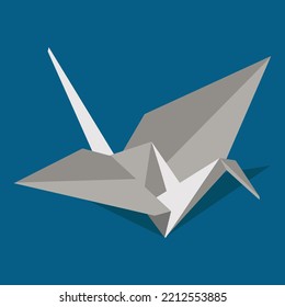 Origami Crane White Color Paper