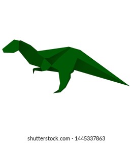 Origami, Dino, Green Origami Dinosaur/ Raptor