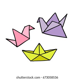 origami doodle icon