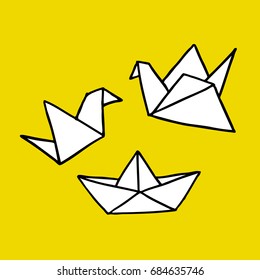 origami doodle icon