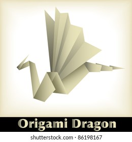 Origami dragon
