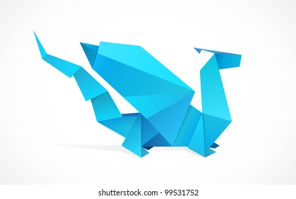 Origami dragon