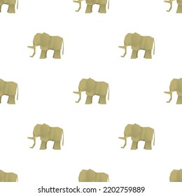Origami elephant pattern seamless background texture repeat wallpaper geometric vector