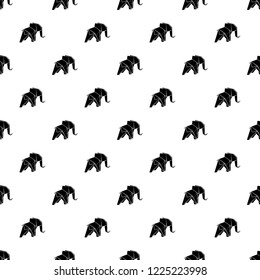 Origami elephant pattern vector seamless repeating for any web design