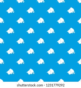 Origami elephant pattern vector seamless blue repeat for any use