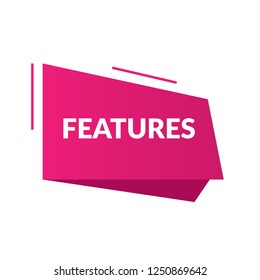 origami features sign,label.origami features speech bubble.origami features tag sign,banner
