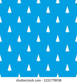 Origami fir tree pattern vector seamless blue repeat for any use