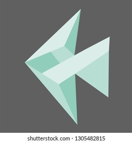
origami fish icon