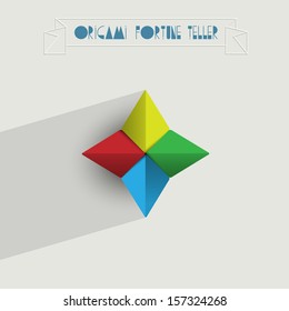 Origami Fortune Teller. Vector EPS10