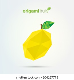 Origami fruits / Lemon