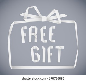 Origami Gift Box Paper Frame Vector