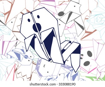 Origami Halloween Ghost