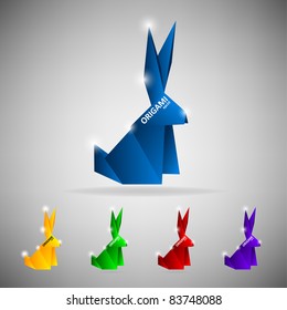 Origami hare