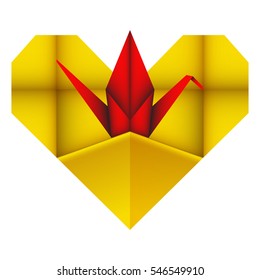 Origami heart