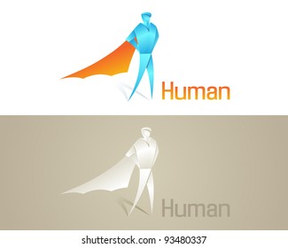 Origami Human Social Icon