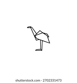 Diseño de Vector plano de icono de origami.