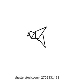 Diseño de Vector plano de icono de origami.