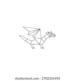 Origami icon flat vector design.