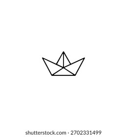 Diseño de Vector plano de icono de origami.