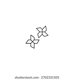Diseño de Vector plano de icono de origami.