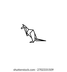 Diseño de Vector plano de icono de origami.