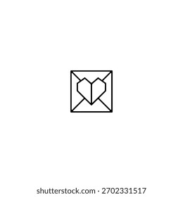 Diseño de Vector plano de icono de origami.