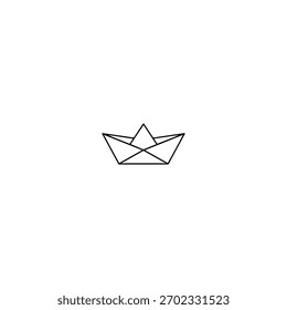 Diseño de Vector plano de icono de origami.