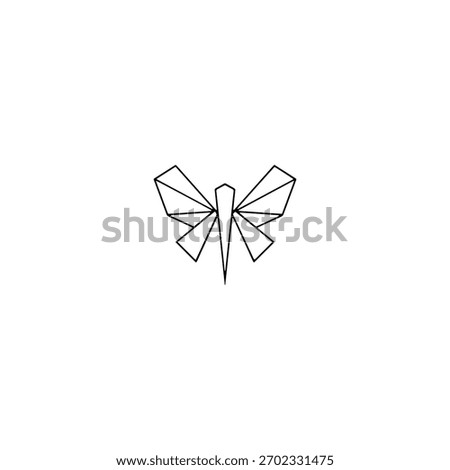 Origami icon flat vector design.