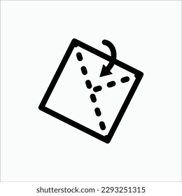 origami icon, isolated icon in light background, perfect for website, blog, logo, graphic design, social media, UI, mobile app