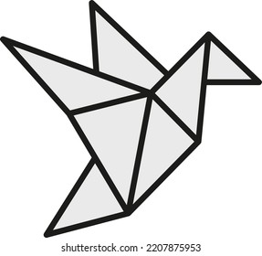 Origami icon, logo or symbol