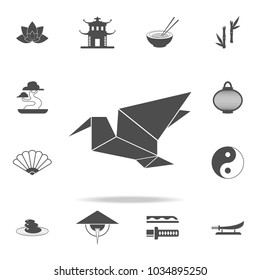 Origami icon. Set of Chinese culture icons. Web Icons Premium quality graphic design. Signs and symbols collection, simple icons for websites, web design, mobile app on white background