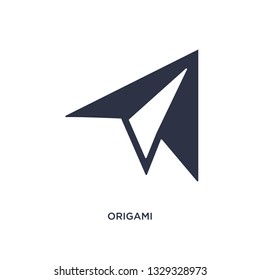 origami icon. Simple element illustration from free time concept. origami editable symbol design on white background. Can be use for web and mobile.