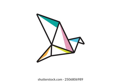 Origami icon and stock logo design