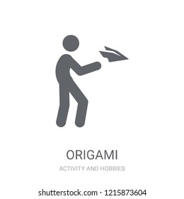 Origami icon. Trendy Origami logo concept on white background from Activity and Hobbies collection. Suitable for use on web apps, mobile apps and print media.
